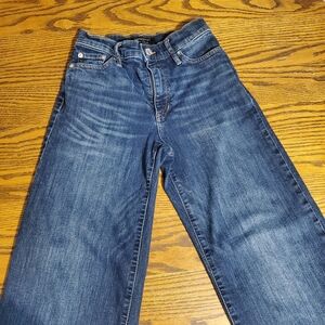 Banana Republic Dark Blue High Rise Wide Leg Jeans